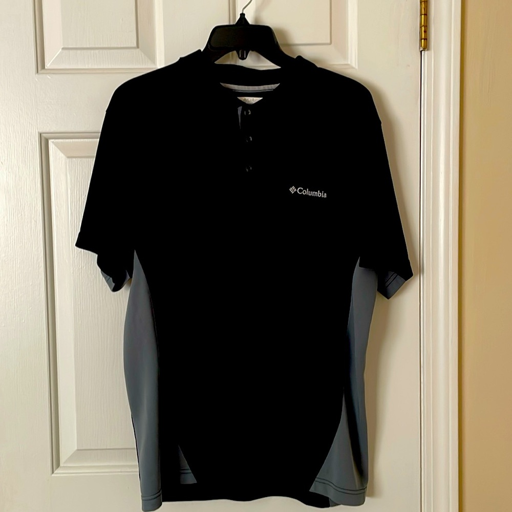 Black and gray Columbia golf shirt